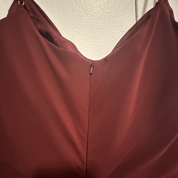 Revelry Skye Chiffon Dress in Cabernet - Picture 8 of 8